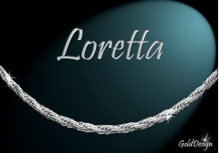 Loretta - řetízek rhodium